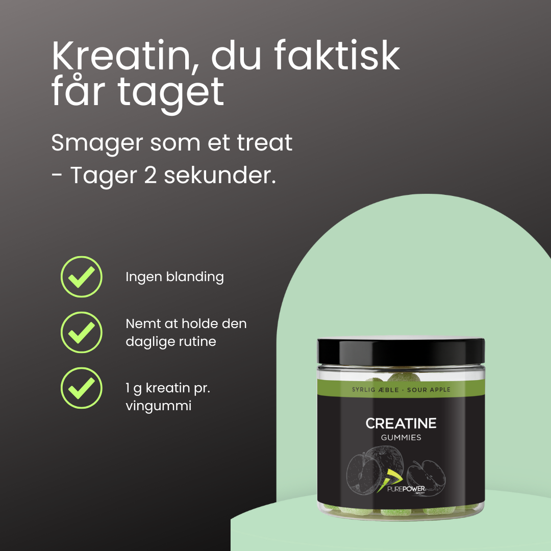 Gomitas de creatina con sabor a manzana ácida