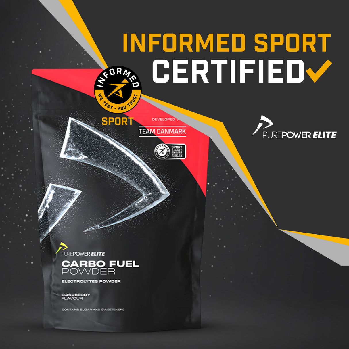 ELITE Carbo Fuel Powder Raspberry 1 kg