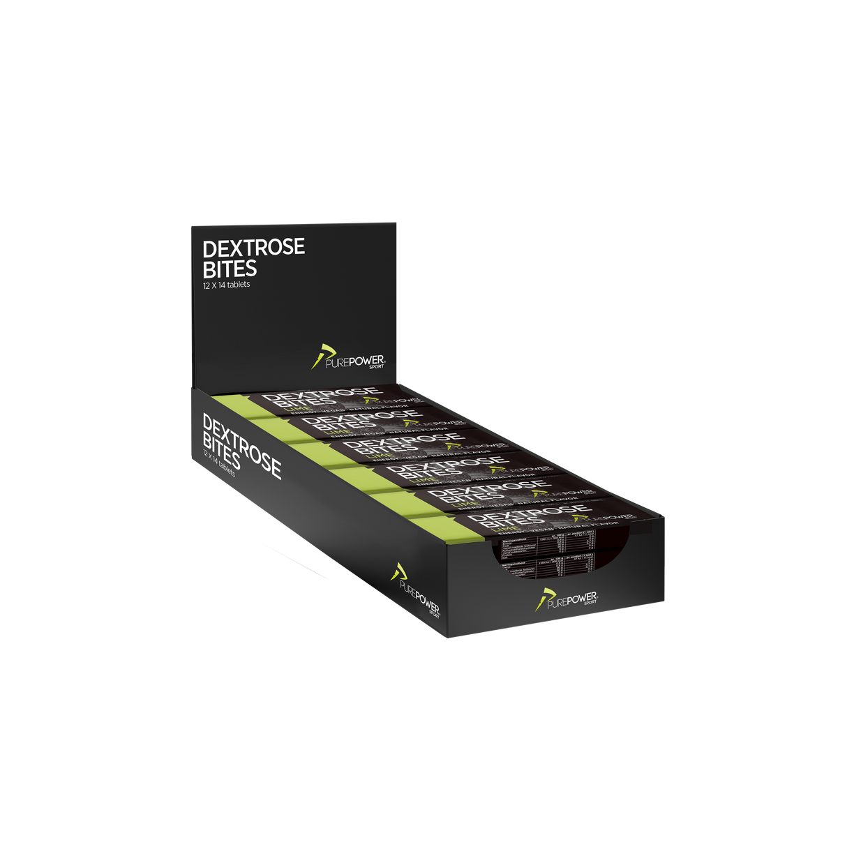 Dextrose Bites Lime 12 x 14 pcs