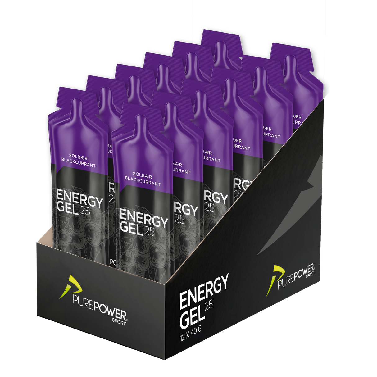 Gel energético de grosella negra 12 x 40 g