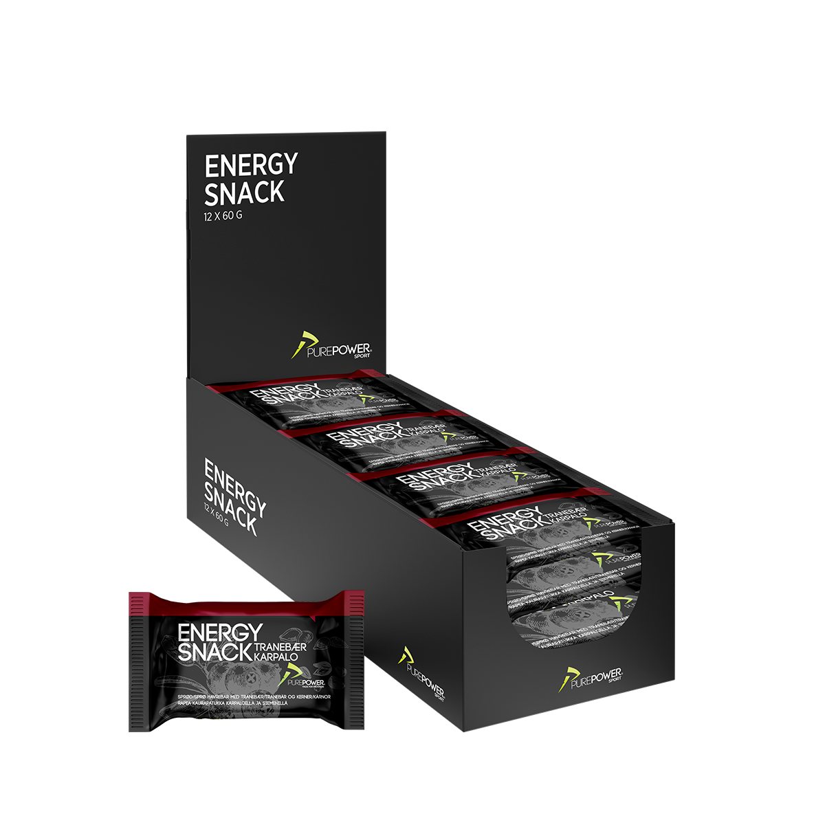 Energy Snack Cranberry 12x60 g