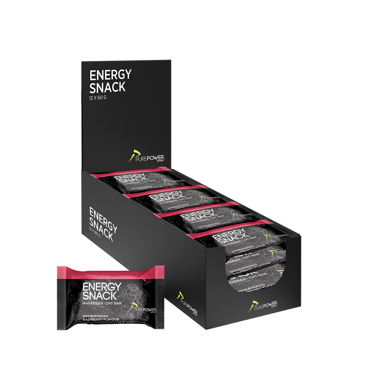 Energy Snack Raspberry 12 x 60g
