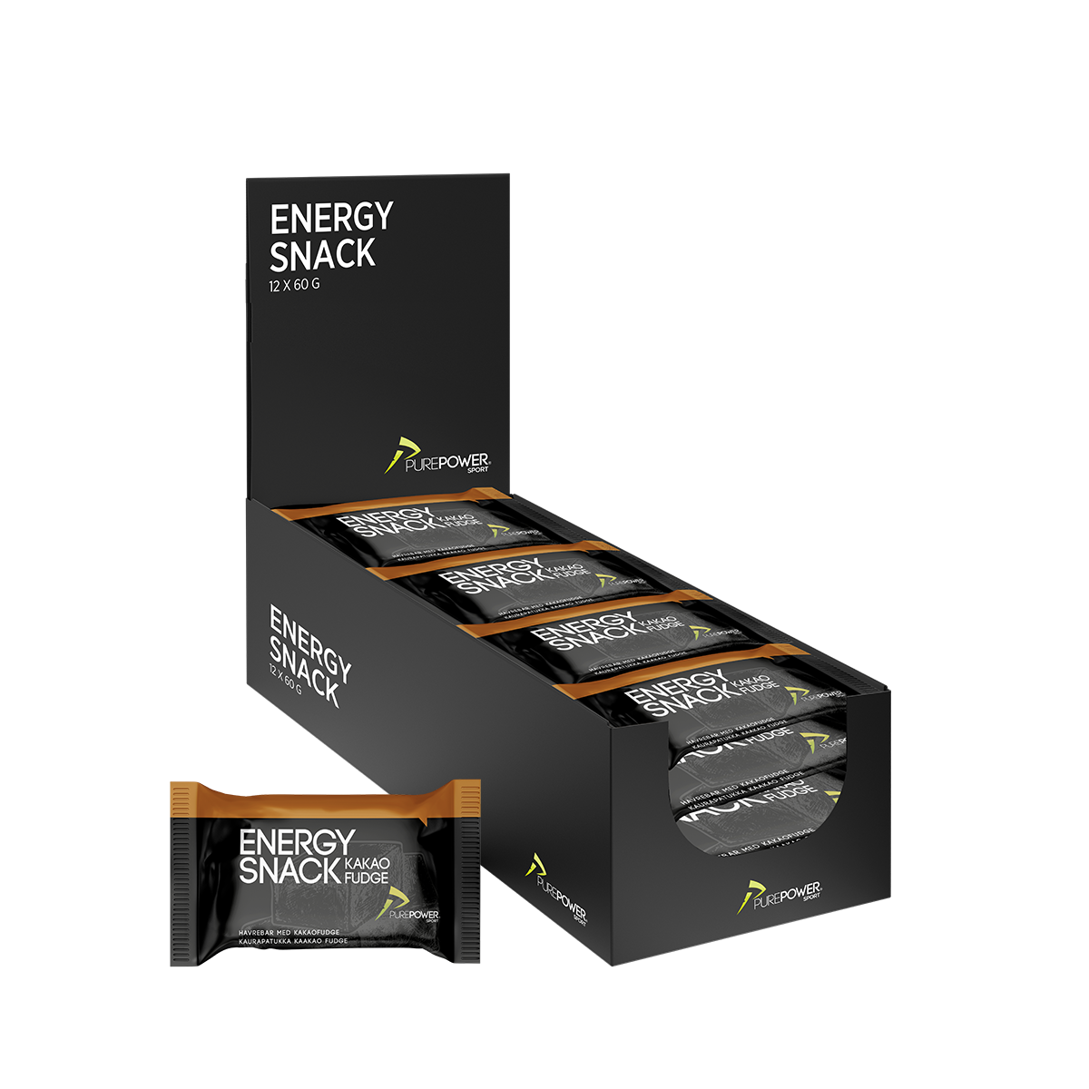Energy Snack Cocoa Fudge 12x60 g