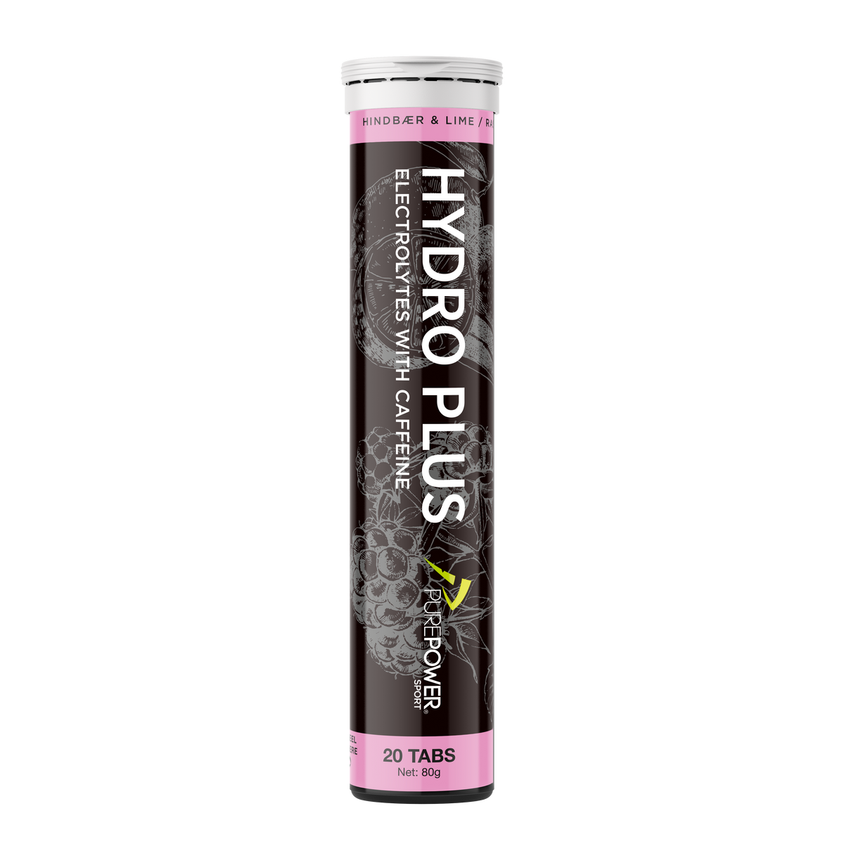 Hydro Plus Elektrolyty - malina/limonka 20 tabletek
