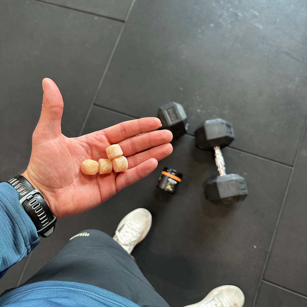 Gomitas de creatina de melocotón