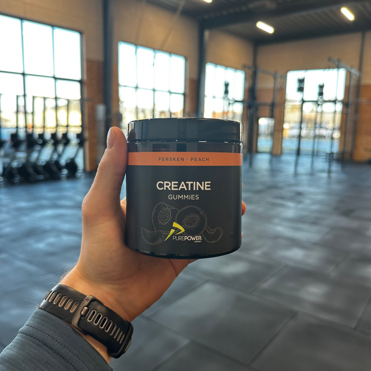 Gomitas de creatina de melocotón