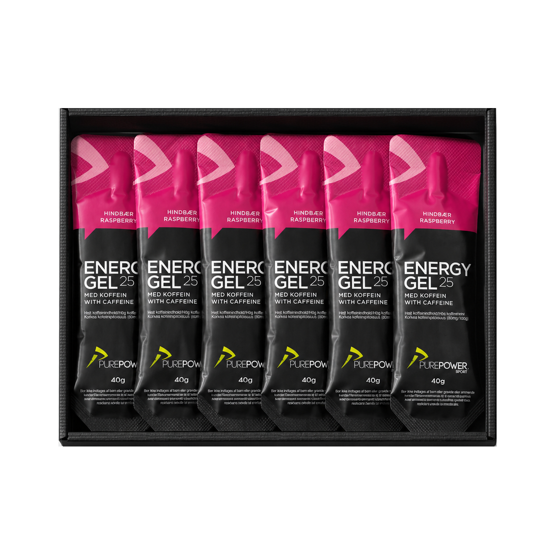 Energie-Gel Koffein Himbeere 12 x 40 g