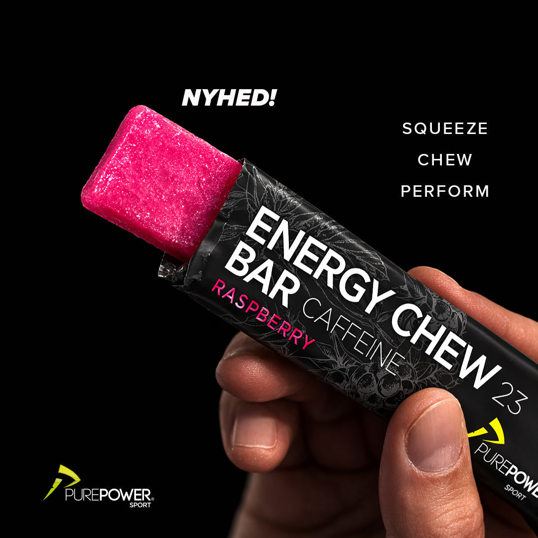 Energy Chew Bar Caffeine Raspberry 12 x 30 g