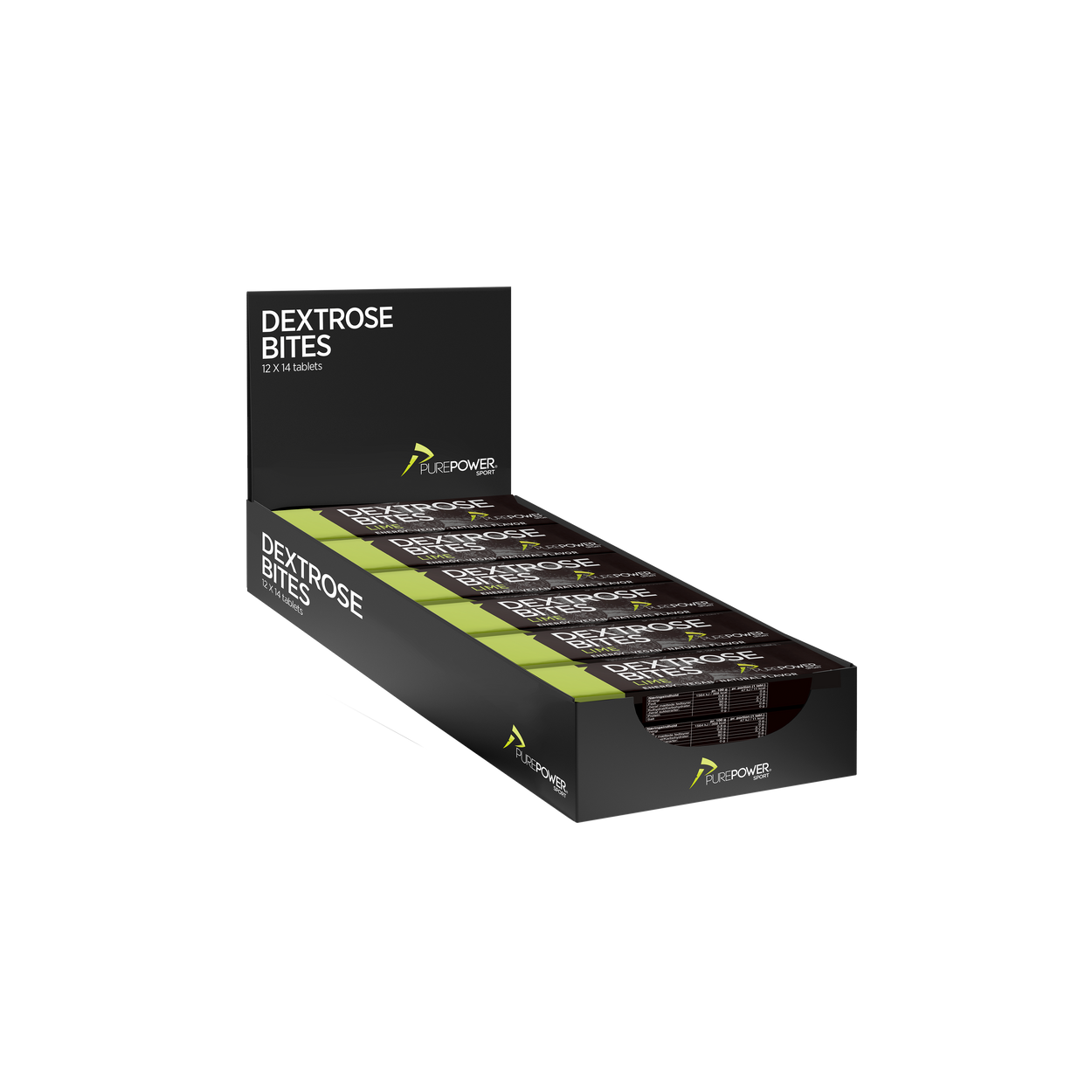 Dextrose Bites Lime 12 x 14 pcs