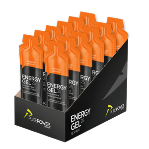 Gel energético con cafeína y naranja, 12 x 40 g
