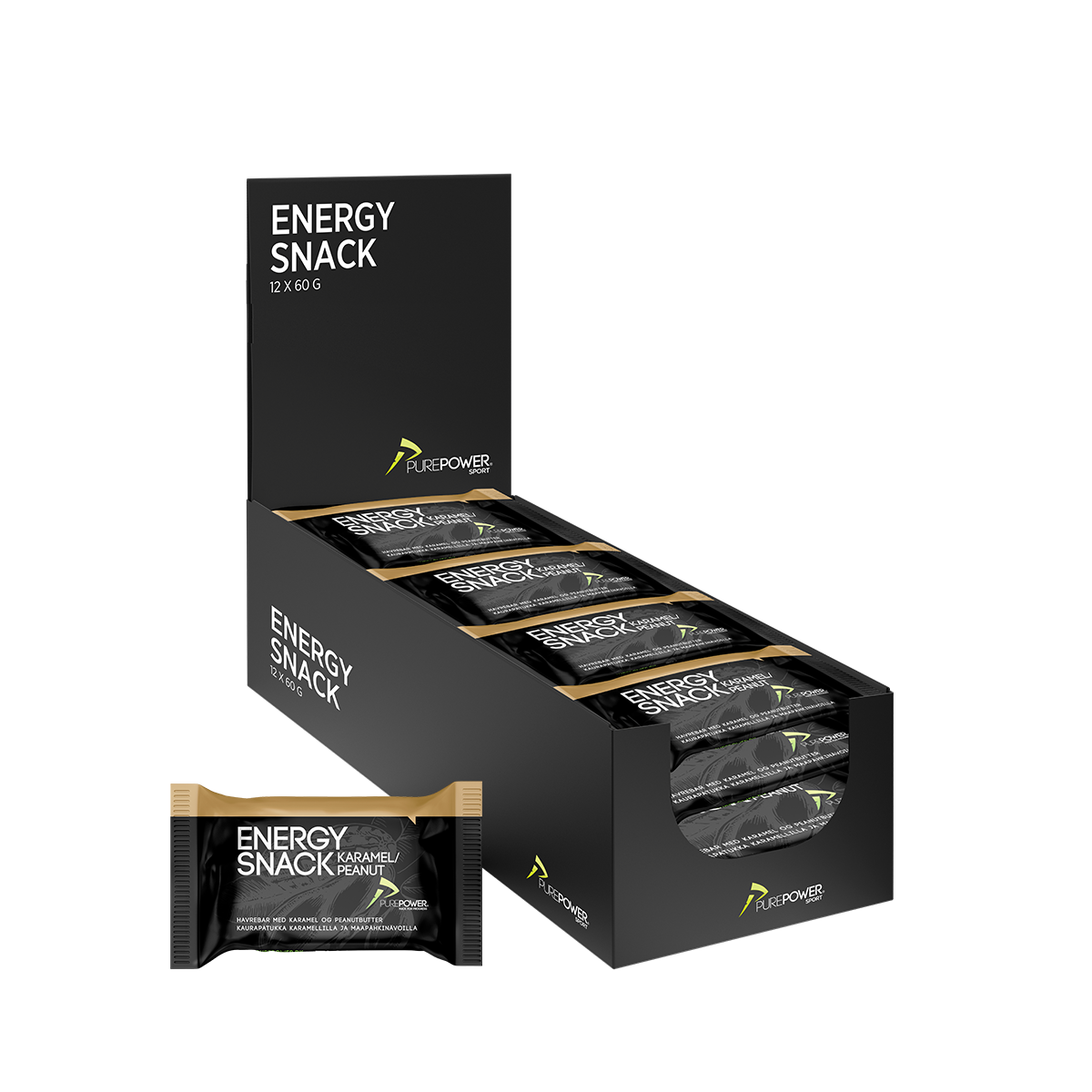 Energy Snack Caramel Peanut 12 x 60 g
