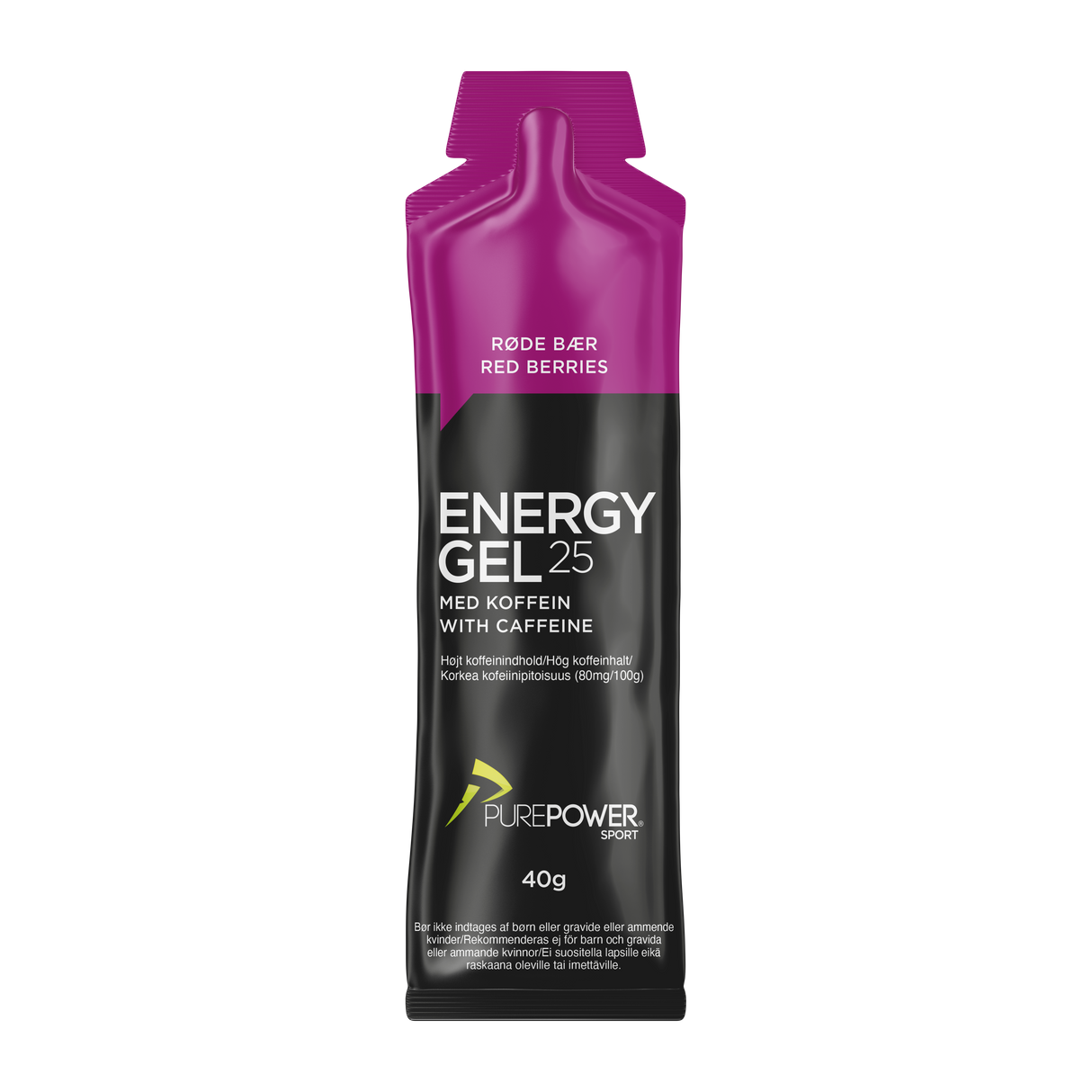 Energy Gel Caffeine Red Berries 40g