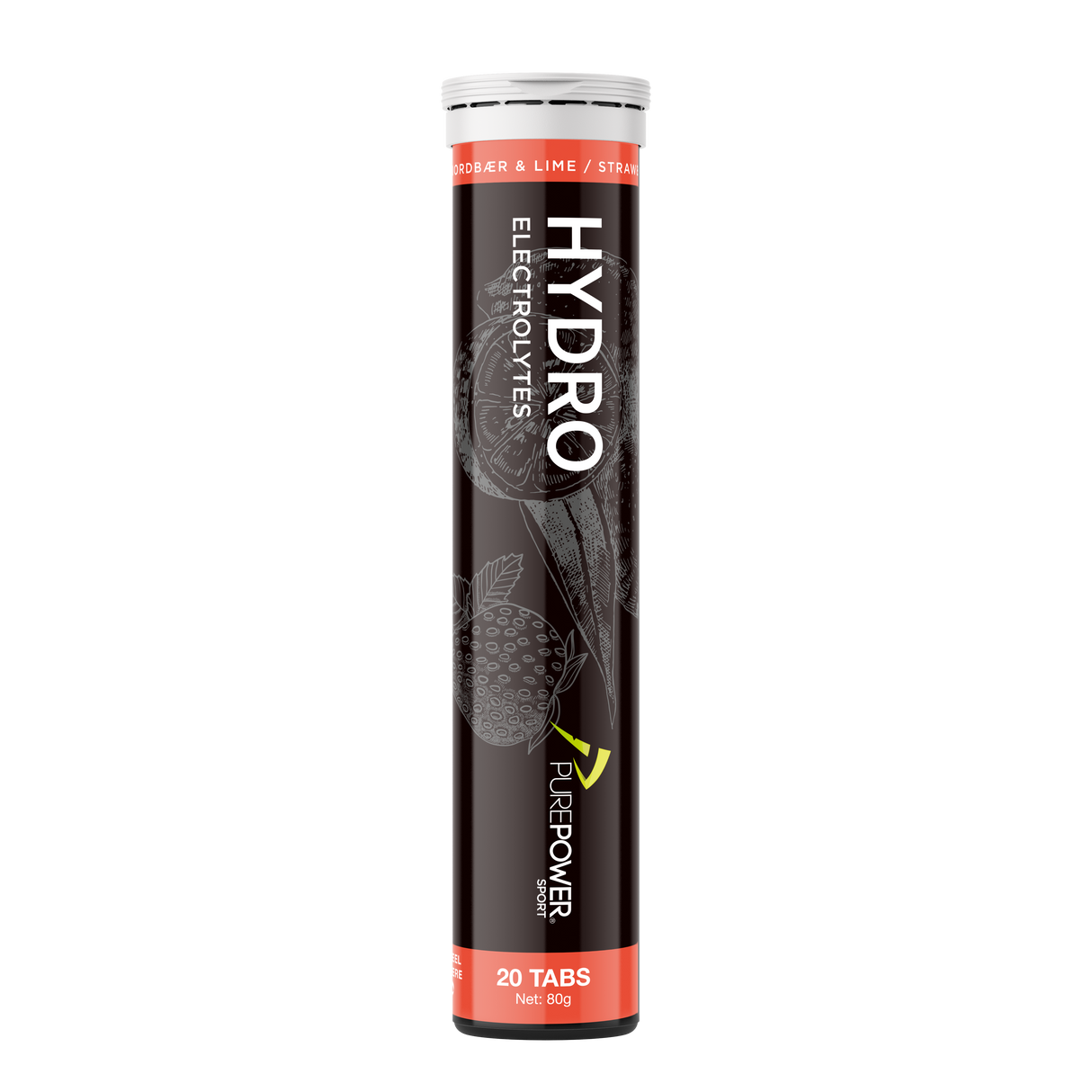 Hydro Tabs Electrolyte - Strawberry/Lime 20 tabs