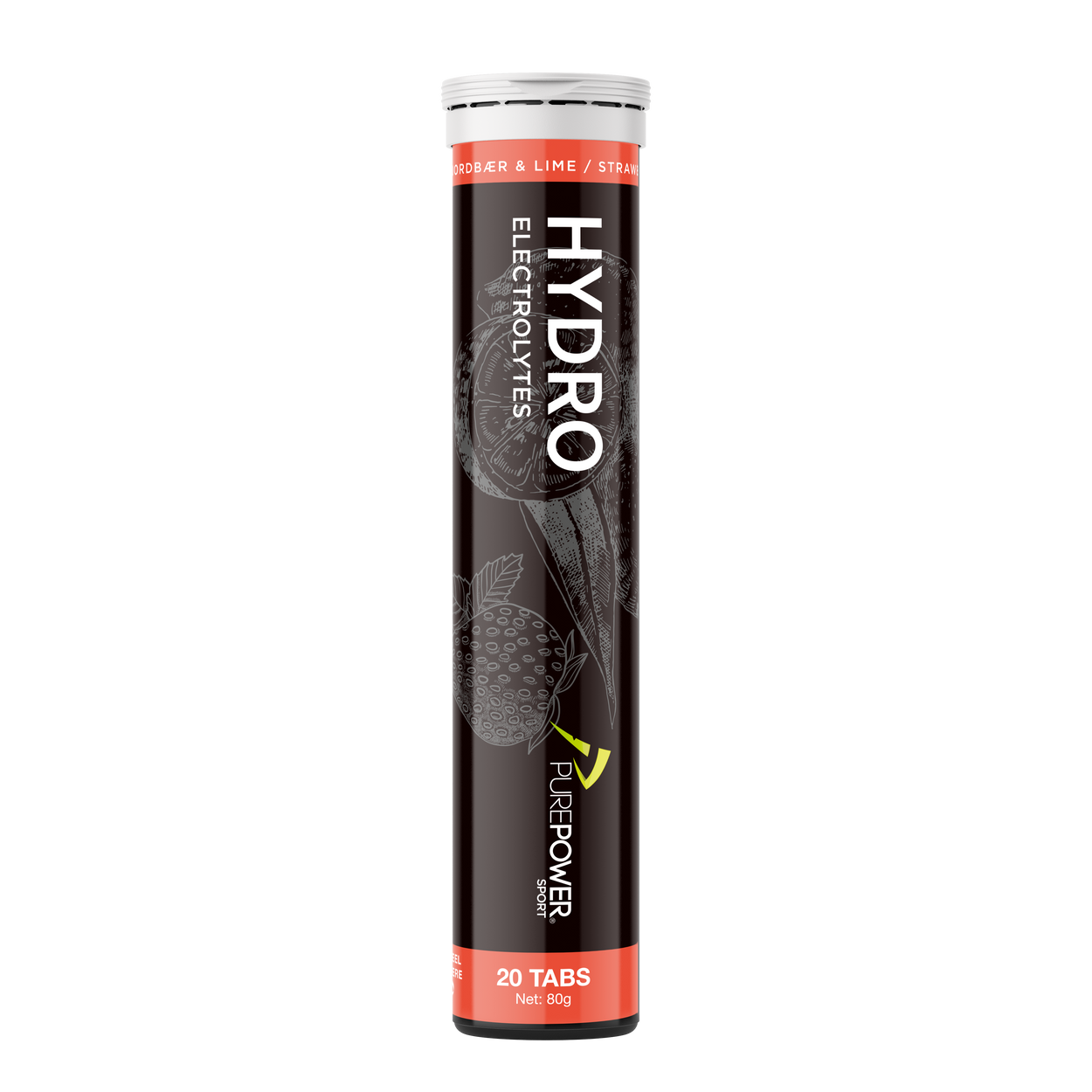 Hydro Tabs Electrolyte - Strawberry/Lime 20 tabs