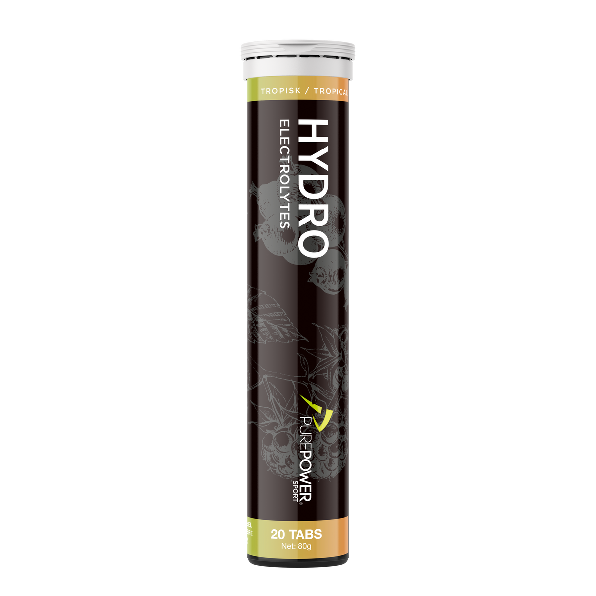 Hydro Tabs Electrolytes - Tropical, 20 tabletek