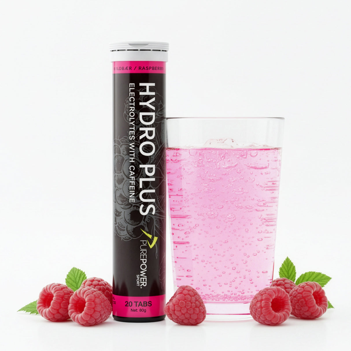 Hydro Tabs Electrolytes Plus - Raspberry 20 tabs