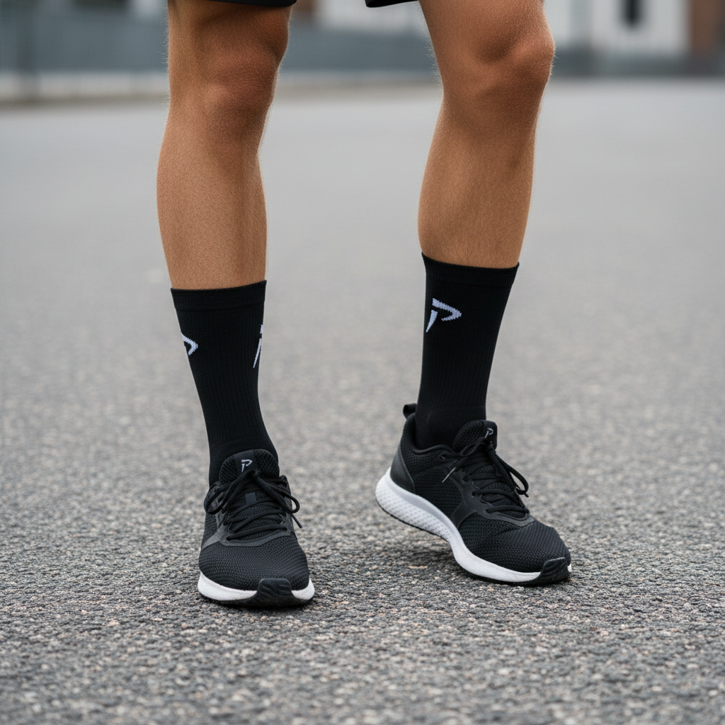 PurePower Sportsocke Schwarz